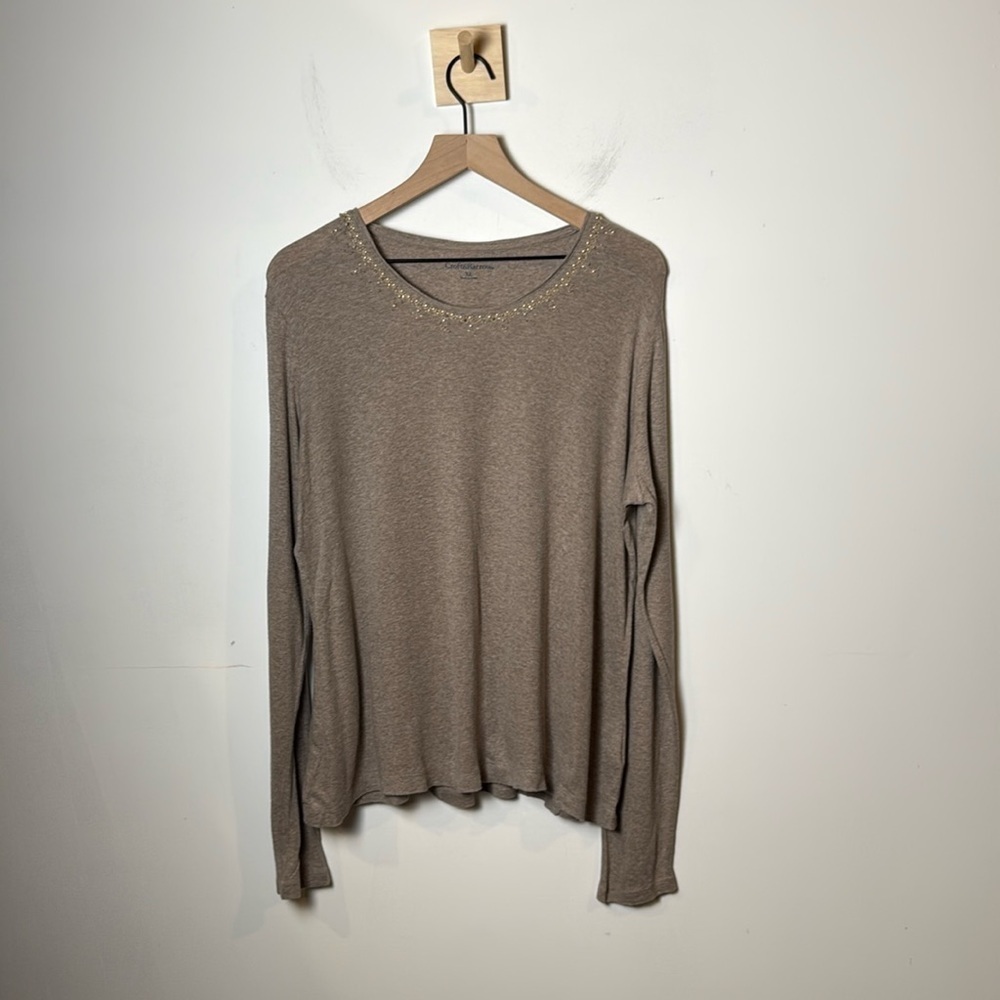 Croft & Barrow Women’s Lightweight Sweater Beaded Sequin Sweater size XL